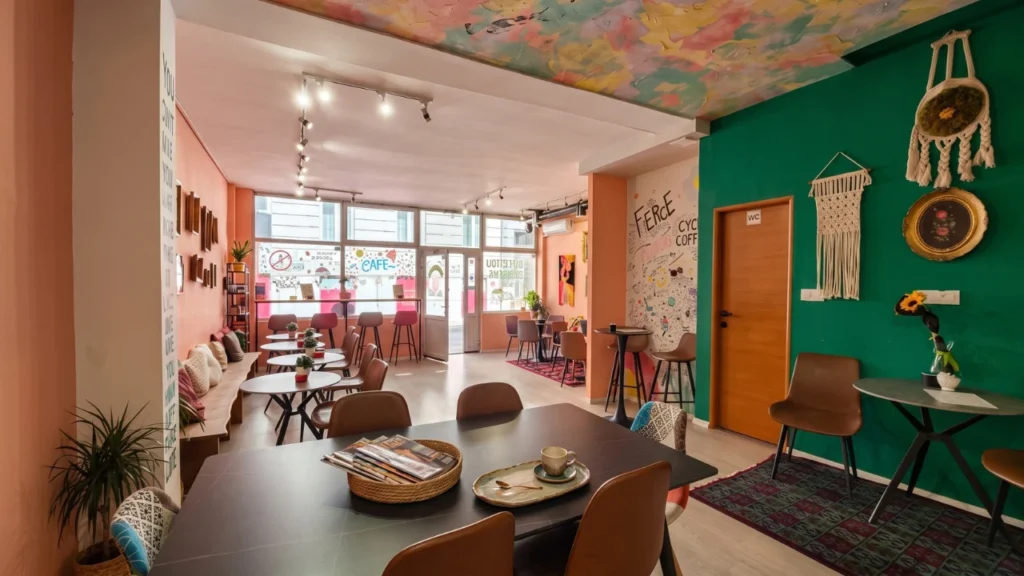 Gypsy Coffee Lab specialty coffee shop interior in Sarajevo